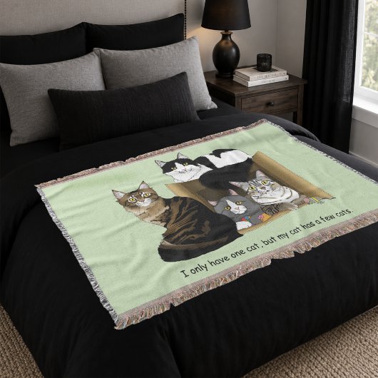 Meine Katze hat Katzen Decke
