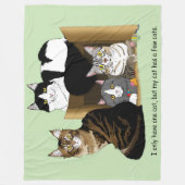 Meine Katze hat Katzen Fleecedecke (Vorderseite)