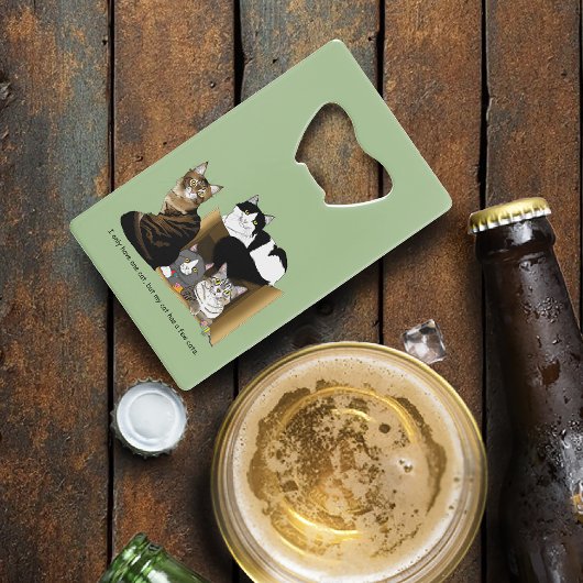 Meine Katze hat Katzen Geldbeutel Flaschenöffner