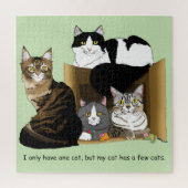 Meine Katze hat Katzen Puzzle (Vertikal)