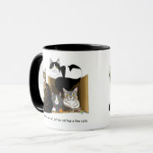 Meine Katze hat Katzen Tasse (Vorderseite Links)