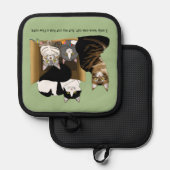 Meine Katze hat Katzen Topflappen (Vorderseite/Rückseite)