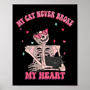 Meine Katze hat mir nie das Herz ein Funny Anti Va Poster