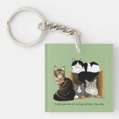 Meine Katze hat QR-Code der Katzen Schlüsselanhänger (Vorderseite)