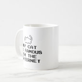 Meine Katze ist auf der Internet-Kaffee-Tasse berü Kaffeetasse (Vorderseite Links)