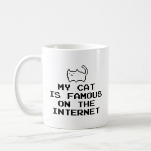 Meine Katze ist auf der Internet-Kaffee-Tasse berü Kaffeetasse