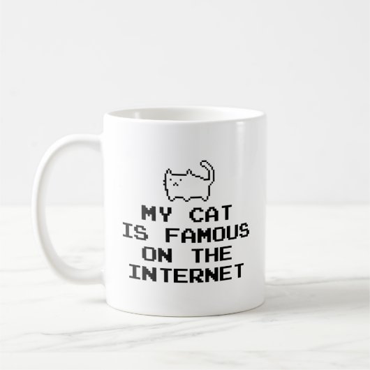Meine Katze ist auf der Internet-Kaffee-Tasse berü Kaffeetasse (Links)