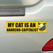 Meine Katze ist ein Anarcho-Kapitalist Autoaufkleber (Auf Auto)