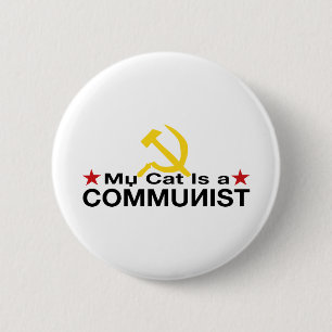 Meine Katze ist ein KOMMUNIST Button