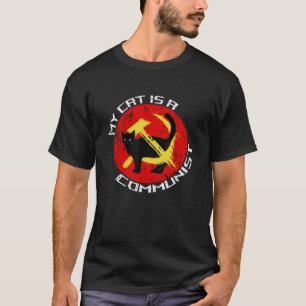 Meine Katze ist ein Kommunist für Katzenliebhaber T-Shirt