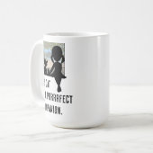 Meine Katze ist ein richtiger Begleiter. Cat Lover Kaffeetasse (Vorderseite Links)