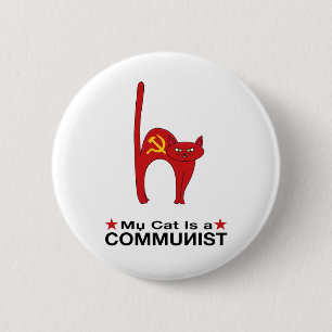 Meine Katze ist eine COMMUNIST große Geschenkideen Button