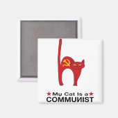 Meine Katze ist eine COMMUNIST große Geschenkideen Magnet (Vorderseite/Rückseite)