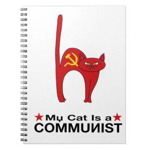 Meine Katze ist eine COMMUNIST große Geschenkideen Notizblock