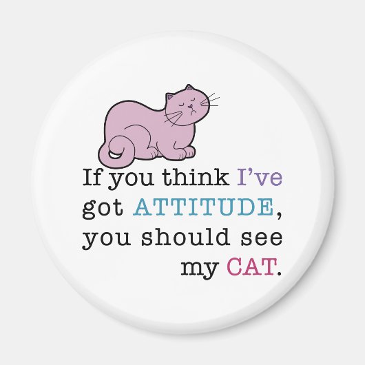 Meine Katze ist eine faule Katze Magnet (Vorne)