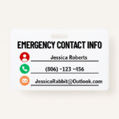 Meine Katze ist eine Zuhause-einzige Notfallkontak Ausweis (Rückseite)