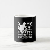 Meine Katze ist klüger als der Präsident Kaffeetasse (Mittel)