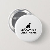 Meine Katze ist Libertarierin Button (Vorne & Hinten)