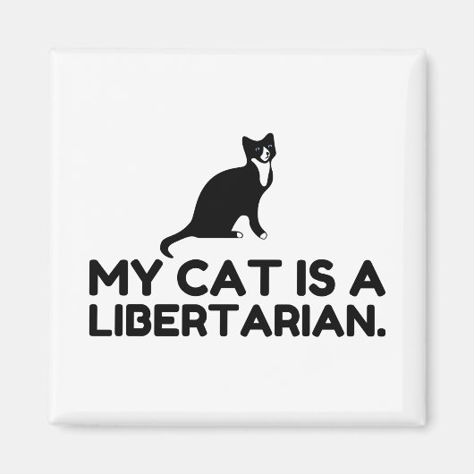Meine Katze ist Libertarierin Magnet (Vorne)