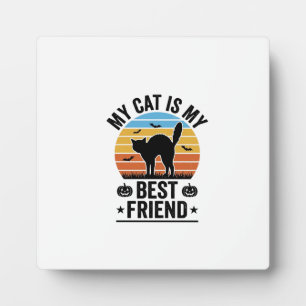 Meine Katze ist mein bester Freund Vintage-Katze-S Fotoplatte