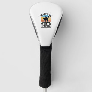 Meine Katze ist mein bester Freund Vintage-Katze-S Golf Headcover