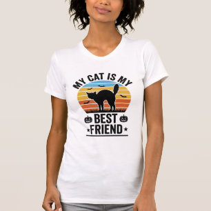 Meine Katze ist mein bester Freund Vintage-Katze-S T-Shirt