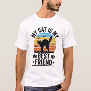 Meine Katze ist mein bester Freund Vintage-Katze-S T-Shirt