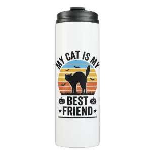 Meine Katze ist mein bester Freund Vintage-Katze-S Thermosbecher
