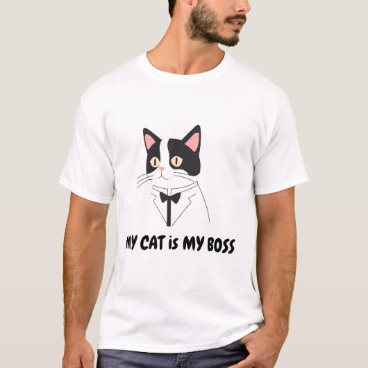 Meine Katze ist mein Boss T-Shirt (Vorderseite)
