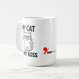 Meine Katze ist mein Chef Kaffeetasse