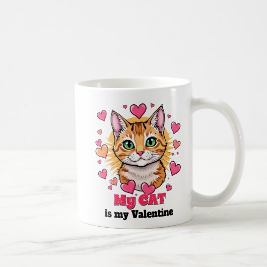 Meine Katze ist mein Niedlicher Freund von Valenti Kaffeetasse (Rechts)
