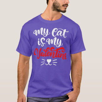 Meine Katze ist mein Niedlicher Valentinin-Valenti T-Shirt