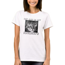 Meine Katze ist mein Soulmate-Damen-T-Shirt