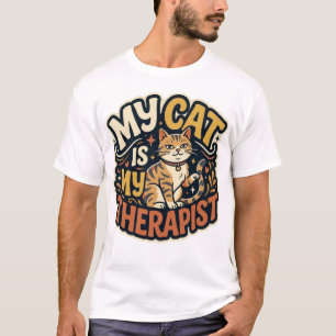 Meine Katze ist mein Therapeut Lustiges Katzenlieb T-Shirt