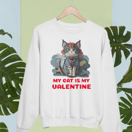 MEINE KATZE IST MEIN VALENTINE. ANTIVALENTIN T-Shirt