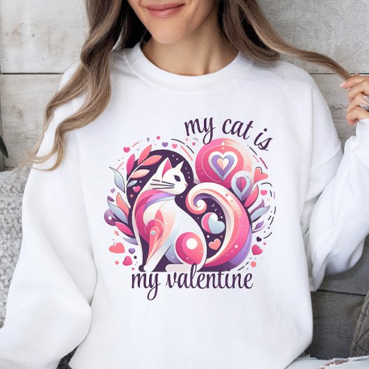 Meine Katze ist mein Valentine Sweatshirt