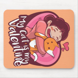 Meine Katze ist mein Valentingeschenk, Katzenkätzc Mousepad