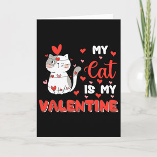 Meine Katze ist mein Valentinstag Süße Kitty Hübsc Karte