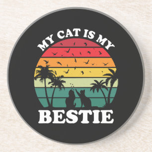 Meine Katze ist meine Bestie Getränkeuntersetzer
