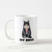 Meine Katze ist meine Bosssonnenbrille Krawatte ko Kaffeetasse (Links)