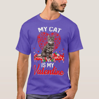 Meine Katze ist meine Valentine Kitten Cat Lover T-Shirt