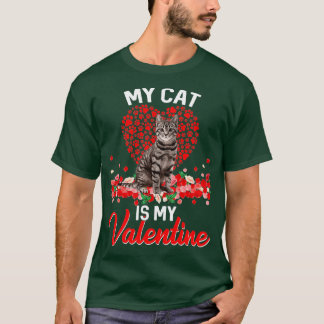 Meine Katze ist meine Valentine Kitten Cat Lover T-Shirt