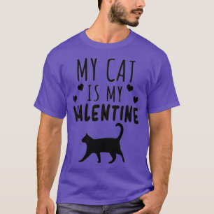 Meine Katze ist meine Valentine Kitten Lover Herz T-Shirt