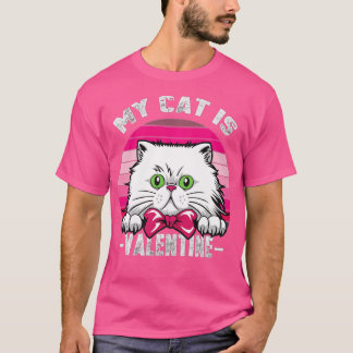 Meine Katze ist meine Valentine Kitten Lover Valen T-Shirt