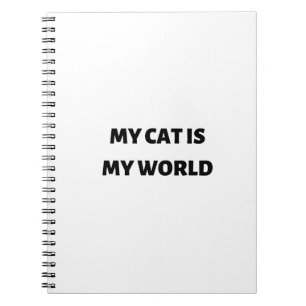 Meine Katze ist meine Welt Notizblock