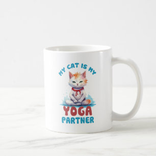 Meine Katze ist meine Yogapartnerin - eine adorabl Kaffeetasse