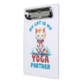 Meine Katze ist meine Yogapartnerin - eine adorabl Mini Klemmbrett (Gewinkelt2)