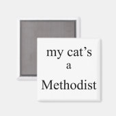 Meine Katze ist Methodist Magnet (Vorderseite/Rückseite)