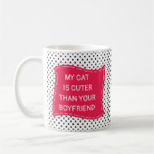 Meine Katze ist Niedlich als dein Freund Kaffeetasse (Links)