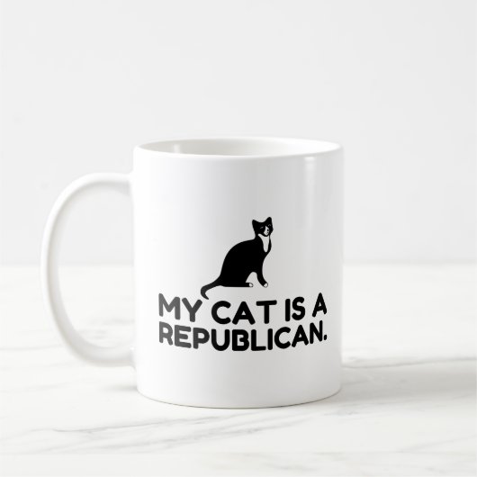 Meine Katze ist republikanisch Kaffeetasse (Links)